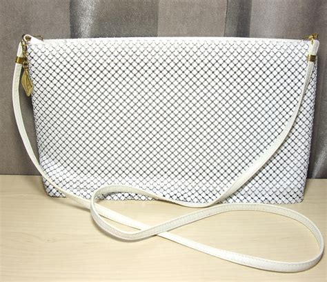 Vintage Whiting And Davis Mesh Purse White Purse Metal Mesh