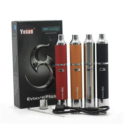 Authentic Yocan Evolve Plus Kit Wax Herbal Vaporizer 1100mAh Updated