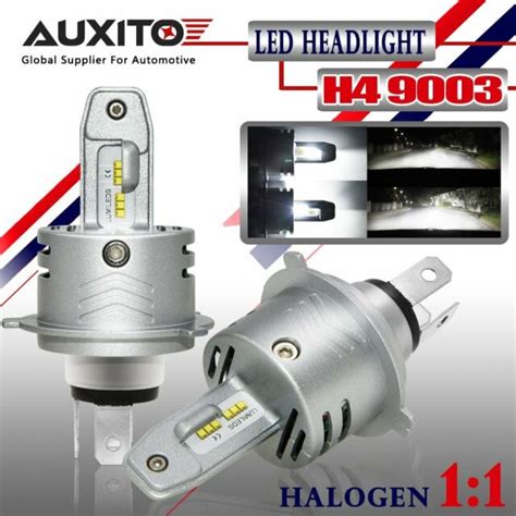 Auxito 2x H4 Hb2 9003 Led Headlight Dual Beam High Low Bulb 12000lm 11 Size Ebay