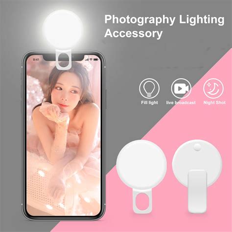 Meijuhug Portable LED Selfie Flash Fill Light 3 Adjustable Mode 20