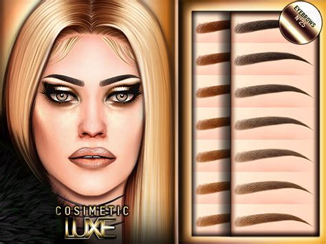 Cosimetic Luxe Eyebrows N The Sims Catalog