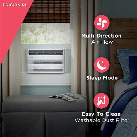 Frigidaire 350 Sq Ft Window Air Conditioner With Remote 115 Volt 8000 Btu Fhwc084wb1 At