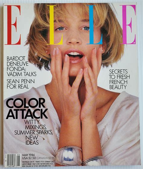 1986 Elle Magazine Bonnie Berman Paulina Porizkova Ashley Richardson