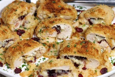 Cranberry Brie Stuffed Chicken Eat The Bite