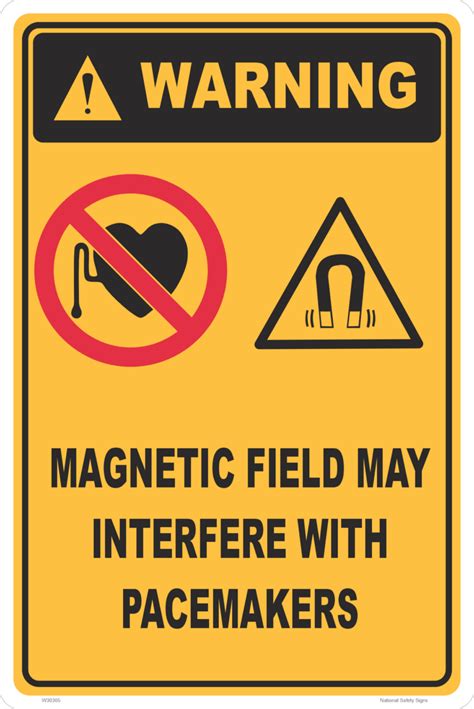 Magnetic Field Warning Sign W30305 National Safety Signs