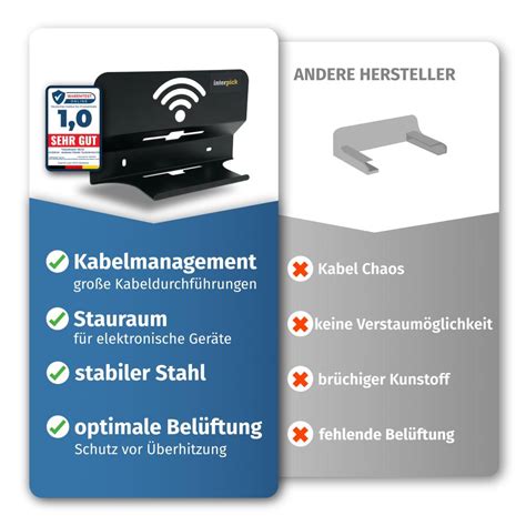 Telekom Speedport Smart 4 Wandhalterung Mit Kabelmanagement Passend