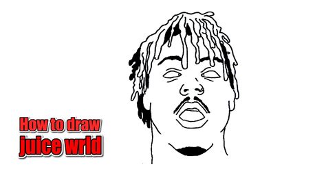 How To Draw Juice Wrld Cartoon Easy Step By Step Youtube