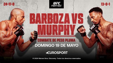 Ufc Fight Night Las Vegas Edson Barboza Vs Lerone Murphy Fecha