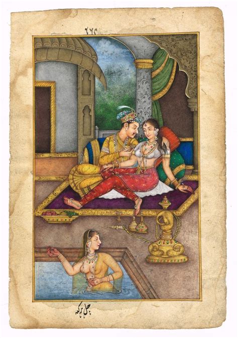 Mughal Emperor Akbar And Jodha Bai Exciting Love Scene Art On Etsy