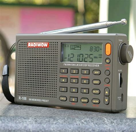 Radiwow R 108 всеволновый DSP радиоприемник FM64 108 СВ КВ АВИА Li Ion