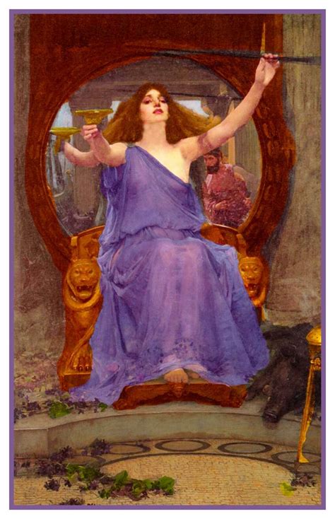 Circe Greek Mythology Pre Raphaelite Waterhouse Counted Cross Stitch Pattern Artofit