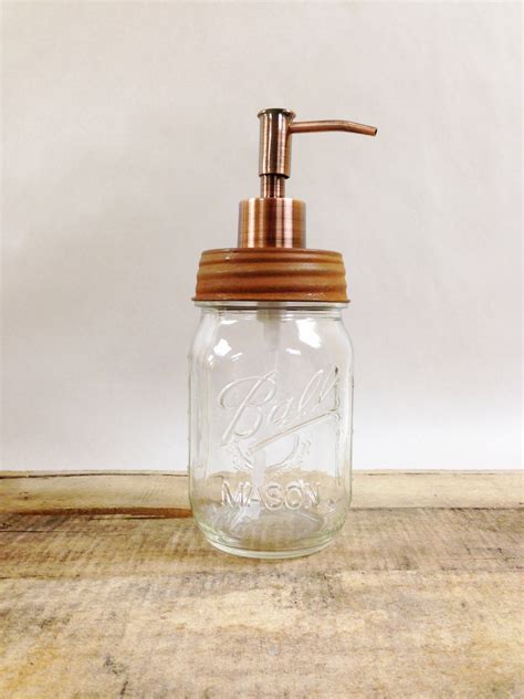 Mason Jar Soap Dispenser With Metal Lid And Pump