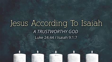 Jesus According To Isaiah Logos Sermons