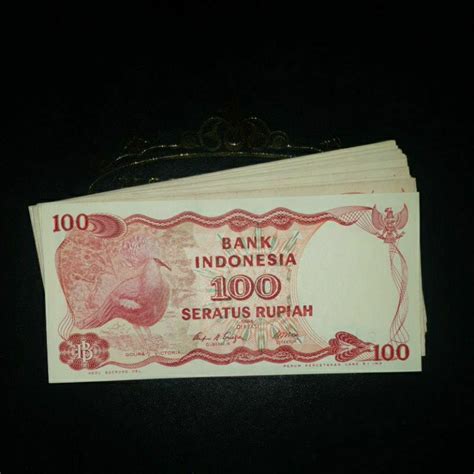 Jual Uang Kuno 100 Rupiah Gambar Burung Goura Tahun 1984 Gress Shopee