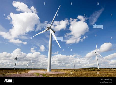 Black Law Wind Farm Near Carluke In Scotland Uk When It Was