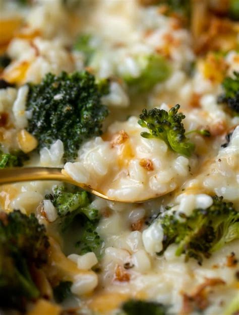 Broccoli Cheddar Risotto Roasted Broccoli Cheddar Risotto Recipe