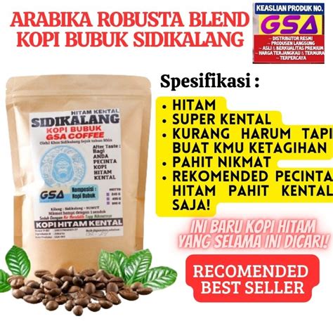 Jual Kopi Bubuk Murni Asli 1 Kg 1kg Sidikalang Arabika Robusta Blend