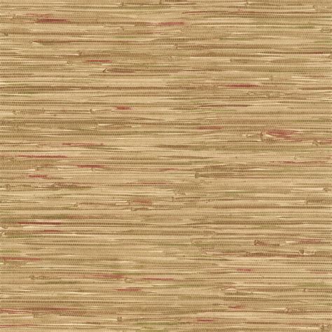 Brewster Faraji Light Brown Faux Grasscloth Vinyl Peelable Wallpaper Covers 56 4 Sq Ft 414