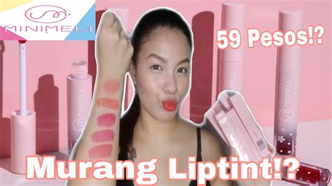 Murang Liptint Minimeli Cosmetics Swatches Review Kz Dela Cruz