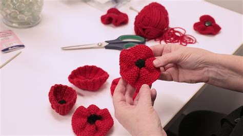 How To Make A Knitted Poppy YouTube