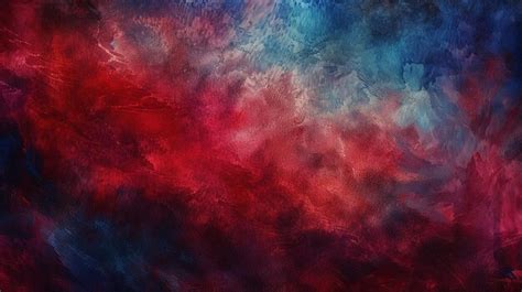 Premium Photo Watercolor Background With Realistic Red And Blue