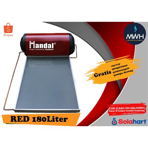 Jual Pemanas Air Tenaga Surya Solar Water Heater Handal Red