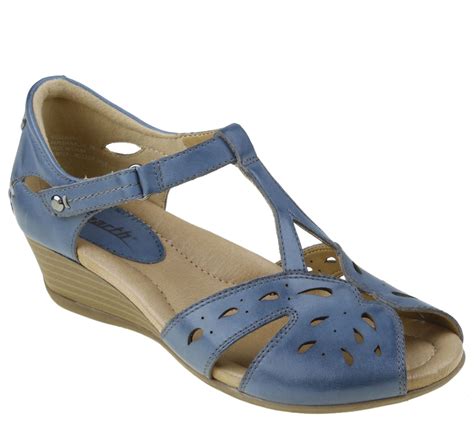 Earth Peep Toe Wedge Sandals Rosemary Page 1 —