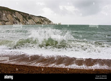 Needles Lighthouse 2 Stock Photo - Alamy