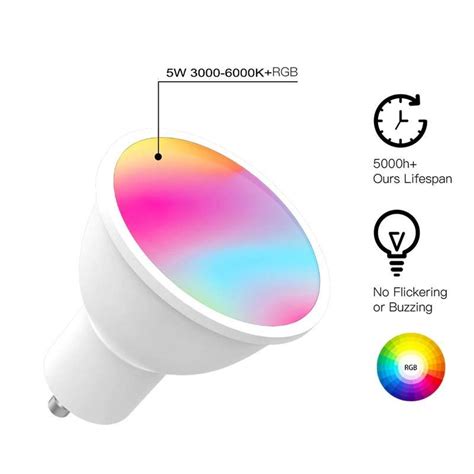 Tuya GU10 LED Smart Light Bulb ZigBee Works With Alexa And Google