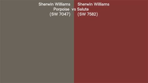 Sherwin Williams Porpoise Vs Salute Side By Side Comparison