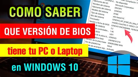 Como Saber Que Bios Tiene Mi Pc Windows Saber Que Version De