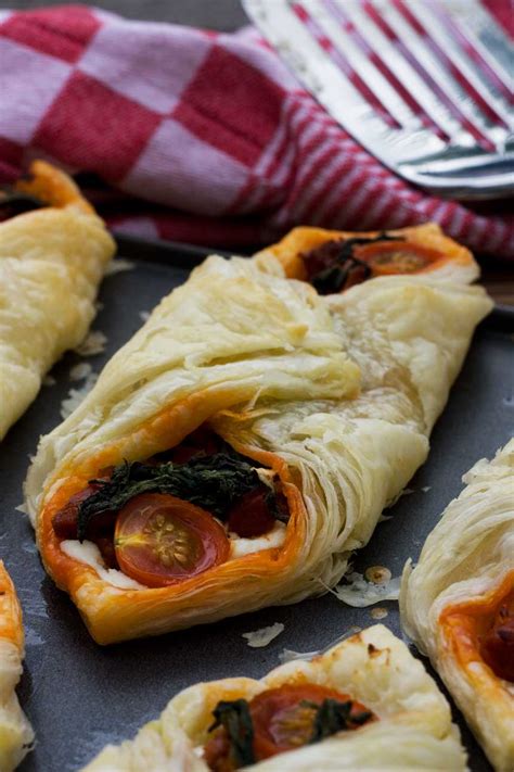 Ricotta Cherry Tomato And Chorizo Puff Pastry Tarts Scrummy Lane