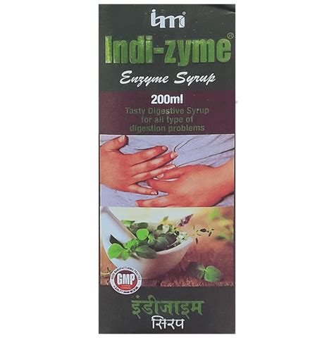 Imc Indi Zyme Enzyme Syrup Buy Bottle Of 200 0 Ml Syrup At Best Price