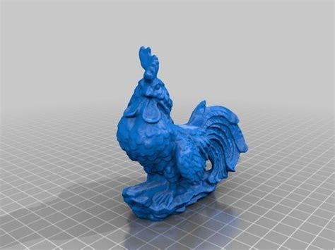 Garden Rooster Free 3d Model 3d Printable Stl