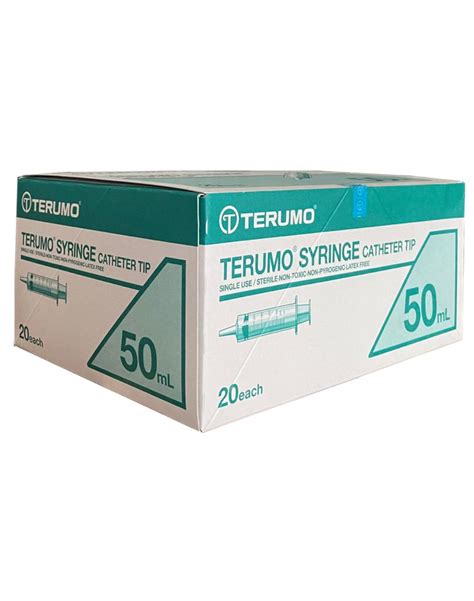 Terumo 50ml Catehter Tip Syringe 20pcs Box SG HomeCare Medical