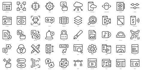 Interface Icons Royalty Free Vector Image VectorStock