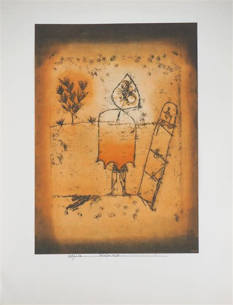 After Paul Klee Winter Trip Lithograph And Stencil For Sale At