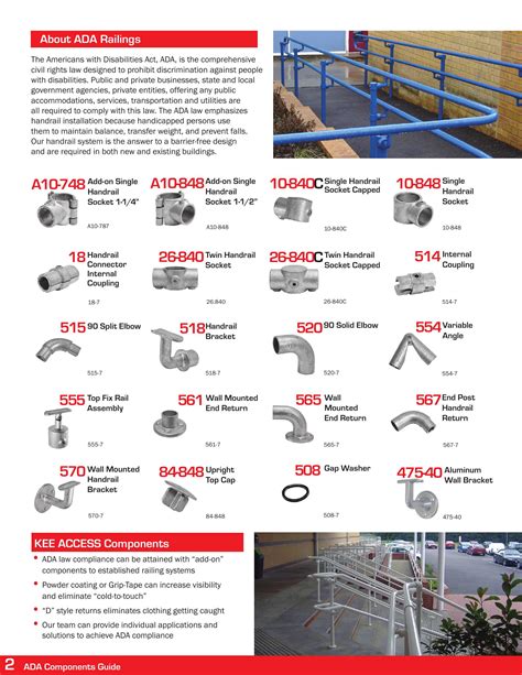 Kee Safety Inc Catalogs Ada Components Guide 2020 Arcat