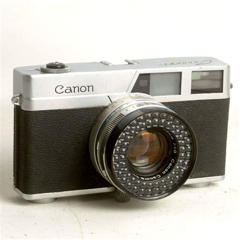 Vintage Camera Canon Canonet Rangefinder With 45mm Lens For 35mm Film