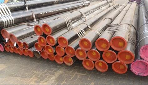 Red Round Ms Seamless Pipe Packaging Type Box Thickness