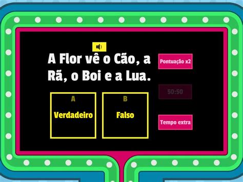 Vamos Interpretar O Texto Gameshow Quiz