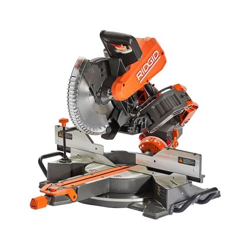 Ridgid 10 Dual Bevel Sliding Miter Saw R4241 The Home Depot