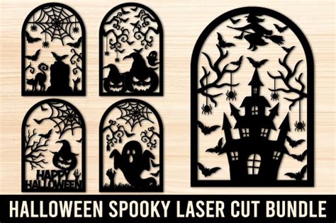 Halloween Spooky Laser Cut Bundle Graphic By Afarts Creative Fabrica