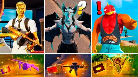 CHEFES MÍTICOS ARMAS MÍTICAS e LOCALIZAÇÃO dos NPC no Fortnite