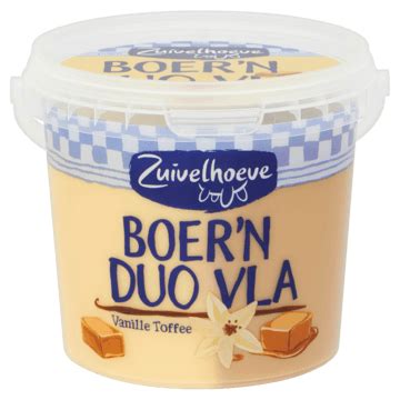 Zuivelhoeve Boer N Duo Vla Vanille Toffee G Bestellen Zuivel