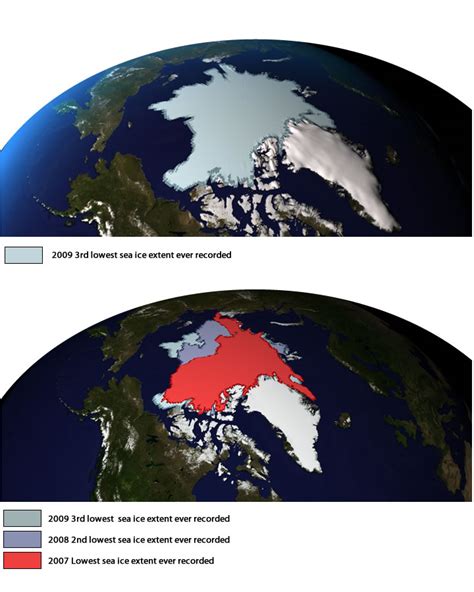 Arctic Sea Ice Reaches 3rd Lowest Minimum Extent Noaa