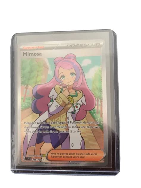 CARTE POKÉMON MIMOSA FULL ART ÉCARLATE ET VIOLET EV1 238 198 NEUVE VF