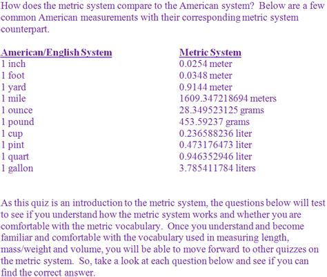 American Units Of Measurement Chart Ponasa