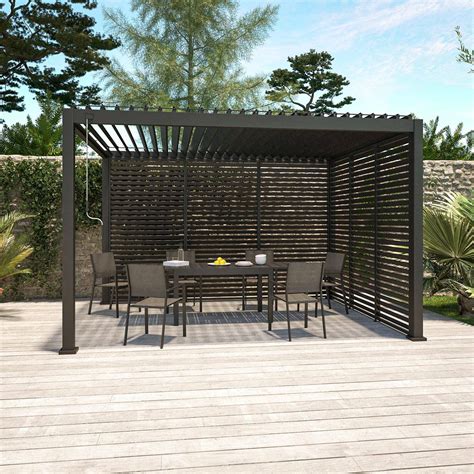 Pergola Met Lamellendak Triomphe 3x4 3 Lamellen 130cm Sweeek