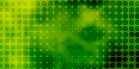 Fondo De Vector Verde Claro Con Burbujas Discos De Colores Abstractos